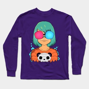 3D Girl Long Sleeve T-Shirt